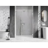 Mexen Lunar-B drzwi prysznicowe uchylne prawe 140 cm, transparent, białe - 832S-140-050-20-00-P