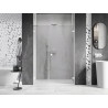 Mexen Lunar-B drzwi prysznicowe uchylne prawe 140 cm, transparent, białe - 832S-140-050-20-00-P