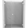 Mexen Lunar-B L drzwi prysznicowe uchylne prawe 125 cm, transparent, białe - 832SL-125-050-20-00-P