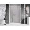 Mexen Lunar-B L drzwi prysznicowe uchylne prawe 125 cm, transparent, białe - 832SL-125-050-20-00-P