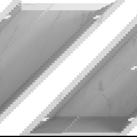 Mexen Lunar-B drzwi prysznicowe uchylne prawe 145 cm, transparent, białe - 832S-145-050-20-00-P