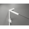 Mexen Lunar-B L drzwi prysznicowe uchylne prawe 145 cm, transparent, białe - 832SL-145-050-20-00-P