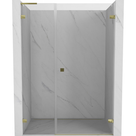 Mexen Lunar-B L drzwi prysznicowe uchylne prawe 110 cm, transparent, złote - 832SL-110-050-50-00-P