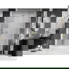 Mexen Lunar-B drzwi prysznicowe uchylne prawe 135 cm, transparent, złote - 832S-135-050-50-00-P