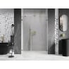 Mexen Lunar-B drzwi prysznicowe uchylne prawe 145 cm, transparent, złote - 832S-145-050-50-00-P