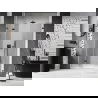 Mexen Lunar-F L drzwi prysznicowe składane lewe 140 cm, transparent, gun gray szczotkowany - 836SL-140-050-66-00-L