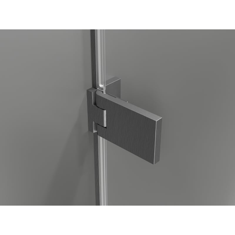 Mexen Lunar-F L drzwi prysznicowe składane lewe 145 cm, transparent, gun gray szczotkowany - 836SL-145-050-66-00-L