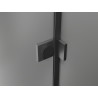 Mexen Lunar-F L drzwi prysznicowe składane lewe 145 cm, transparent, gun gray szczotkowany - 836SL-145-050-66-00-L