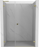 Mexen Lunar-B L drzwi prysznicowe uchylne prawe 115 cm, transparent, złote - 832SL-115-050-50-00-P