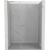 Mexen Lunar-B L drzwi prysznicowe uchylne prawe 120 cm, transparent, złote szczotkowane - 832SL-120-050-55-00-P