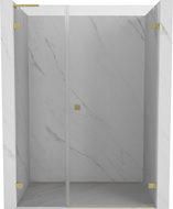 Mexen Lunar-B L drzwi prysznicowe uchylne prawe 120 cm, transparent, złote szczotkowane - 832SL-120-050-55-00-P