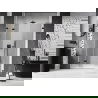 Mexen Lunar-F L drzwi prysznicowe składane lewe 140 cm, transparent, czarne - 836SL-140-050-70-00-L