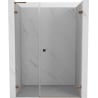 Mexen Lunar-B L drzwi prysznicowe uchylne prawe 120 cm, transparent, różowe złoto - 832SL-120-050-60-00-P