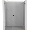 Mexen Lunar-B drzwi prysznicowe uchylne prawe 120 cm, transparent, różowe złoto - 832S-120-050-60-00-P