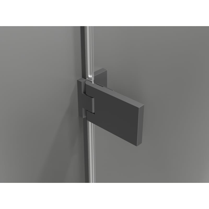 Mexen Lunar-F L drzwi prysznicowe składane lewe 125 cm, transparent, gun metal - 836SL-125-050-95-00-L