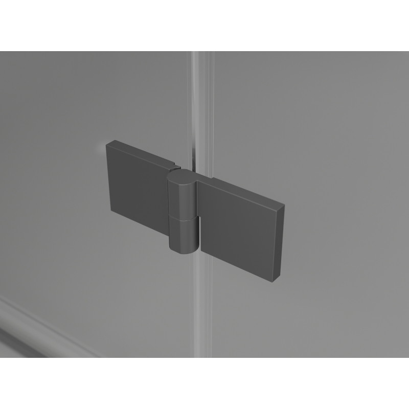 Mexen Lunar-F L drzwi prysznicowe składane lewe 125 cm, transparent, gun metal - 836SL-125-050-95-00-L
