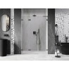 Mexen Lunar-F L drzwi prysznicowe składane lewe 130 cm, transparent, gun metal - 836SL-130-050-95-00-L