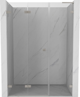 Mexen Lunar-F L drzwi prysznicowe składane lewe 110 cm, transparent, nikiel szczotkowany - 836SL-110-050-97-00-L