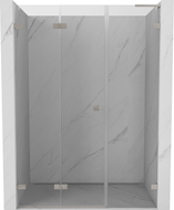 Mexen Lunar-F L drzwi prysznicowe składane lewe 115 cm, transparent, nikiel szczotkowany - 836SL-115-050-97-00-L