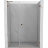 Mexen Lunar-B L drzwi prysznicowe uchylne prawe 145 cm, transparent, miedź szczotkowana - 832SL-145-050-65-00-P