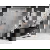 Mexen Lunar-B drzwi prysznicowe uchylne prawe 130 cm, transparent, miedź szczotkowana - 832S-130-050-65-00-P