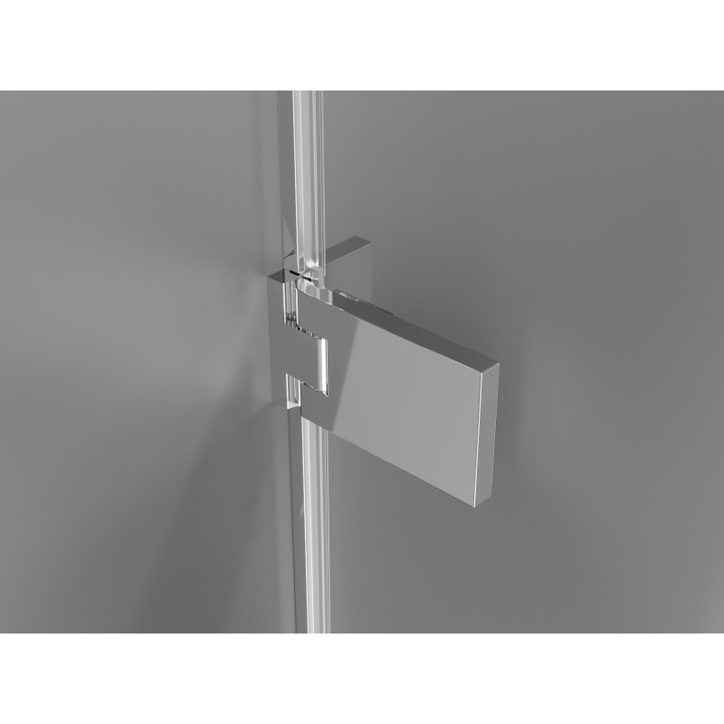 Mexen Lunar-F L drzwi prysznicowe składane prawe 120 cm, transparent, chrom - 836SL-120-050-01-00-P