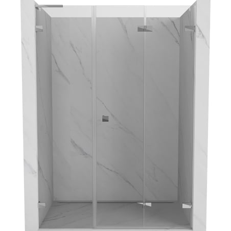 Mexen Lunar-F L drzwi prysznicowe składane prawe 135 cm, transparent, chrom - 836SL-135-050-01-00-P