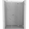 Mexen Lunar-F L drzwi prysznicowe składane prawe 135 cm, transparent, chrom - 836SL-135-050-01-00-P