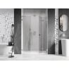 Mexen Lunar-F L drzwi prysznicowe składane prawe 135 cm, transparent, chrom - 836SL-135-050-01-00-P