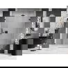 Mexen Lunar-B L drzwi prysznicowe uchylne prawe 120 cm, transparent, czarne - 832SL-120-050-70-00-P