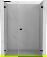 Mexen Lunar-B L drzwi prysznicowe uchylne prawe 135 cm, transparent, czarne - 832SL-135-050-70-00-P