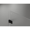 Mexen Lunar-B L drzwi prysznicowe uchylne prawe 150 cm, transparent, czarne - 832SL-150-050-70-00-P
