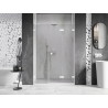 Mexen Lunar-F L drzwi prysznicowe składane prawe 110 cm, transparent, białe - 836SL-110-050-20-00-P