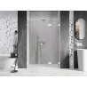 Mexen Lunar-F L drzwi prysznicowe składane prawe 110 cm, transparent, białe - 836SL-110-050-20-00-P