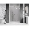 Mexen Lunar-F L drzwi prysznicowe składane prawe 130 cm, transparent, białe - 836SL-130-050-20-00-P