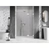 Mexen Lunar-F L drzwi prysznicowe składane prawe 130 cm, transparent, białe - 836SL-130-050-20-00-P