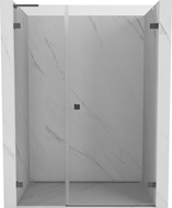 Mexen Lunar-B L drzwi prysznicowe uchylne prawe 115 cm, transparent, gun metal - 832SL-115-050-95-00-P