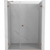 Mexen Lunar-B drzwi prysznicowe uchylne prawe 150 cm, transparent, miedź szczotkowana - 832S-150-050-65-00-P
