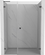 Mexen Lunar-B L drzwi prysznicowe uchylne prawe 135 cm, transparent, gun metal - 832SL-135-050-95-00-P