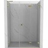 Mexen Lunar-F L drzwi prysznicowe składane prawe 110 cm, transparent, złote - 836SL-110-050-50-00-P