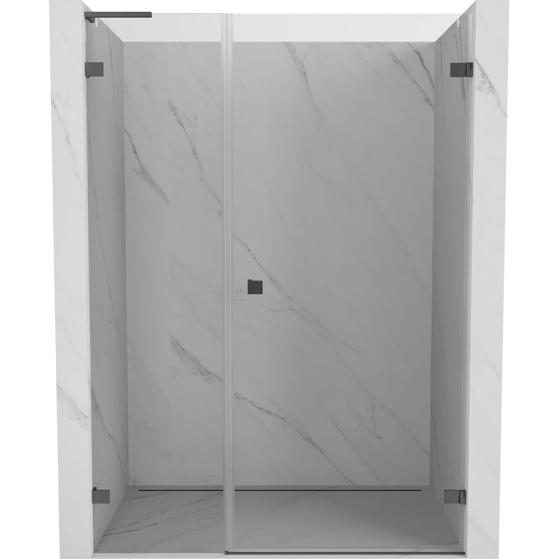 Mexen Lunar-B L drzwi prysznicowe uchylne prawe 140 cm, transparent, gun metal - 832SL-140-050-95-00-P