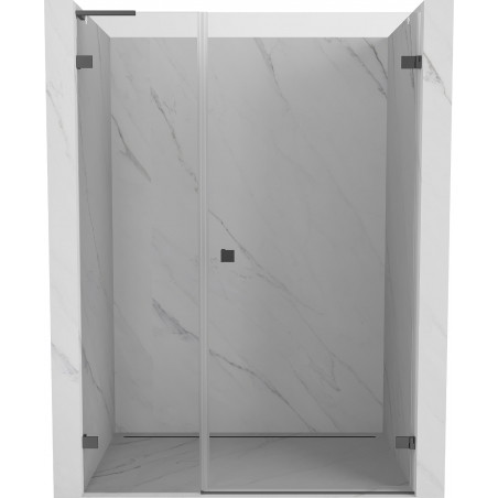 Mexen Lunar-B L drzwi prysznicowe uchylne prawe 140 cm, transparent, gun metal - 832SL-140-050-95-00-P