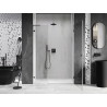 Mexen Lunar-B L drzwi prysznicowe uchylne prawe 140 cm, transparent, gun metal - 832SL-140-050-95-00-P