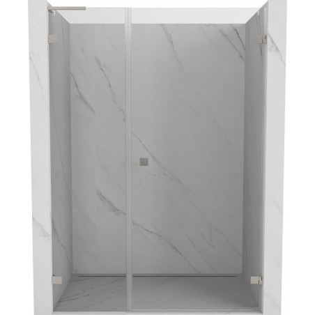 Mexen Lunar-B L drzwi prysznicowe uchylne prawe 120 cm, transparent, nikiel szczotkowany - 832SL-120-050-97-00-P