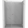 Mexen Lunar-B L drzwi prysznicowe uchylne prawe 120 cm, transparent, nikiel szczotkowany - 832SL-120-050-97-00-P