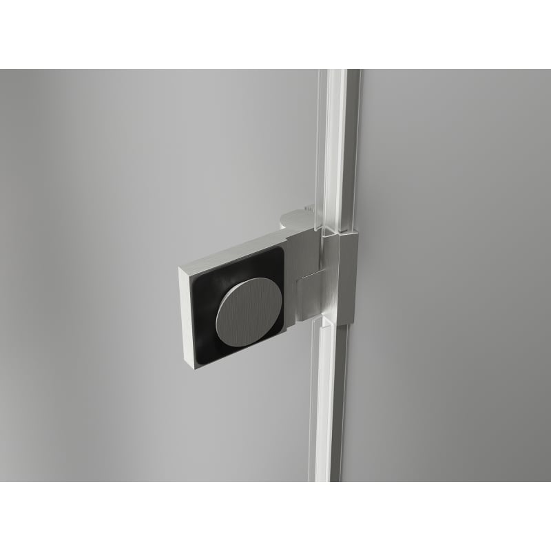 Mexen Lunar-B L drzwi prysznicowe uchylne prawe 125 cm, transparent, nikiel szczotkowany - 832SL-125-050-97-00-P