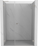 Mexen Lunar-B L drzwi prysznicowe uchylne prawe 125 cm, transparent, nikiel szczotkowany - 832SL-125-050-97-00-P