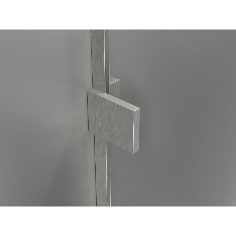 Mexen Lunar-B L drzwi prysznicowe uchylne prawe 130 cm, transparent, nikiel szczotkowany - 832SL-130-050-97-00-P