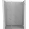 Mexen Lunar-B L drzwi prysznicowe uchylne prawe 145 cm, transparent, nikiel szczotkowany - 832SL-145-050-97-00-P