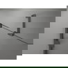 Mexen Lunar-B drzwi prysznicowe uchylne prawe 130 cm, transparent, gun gray szczotkowany - 832S-130-050-66-00-P